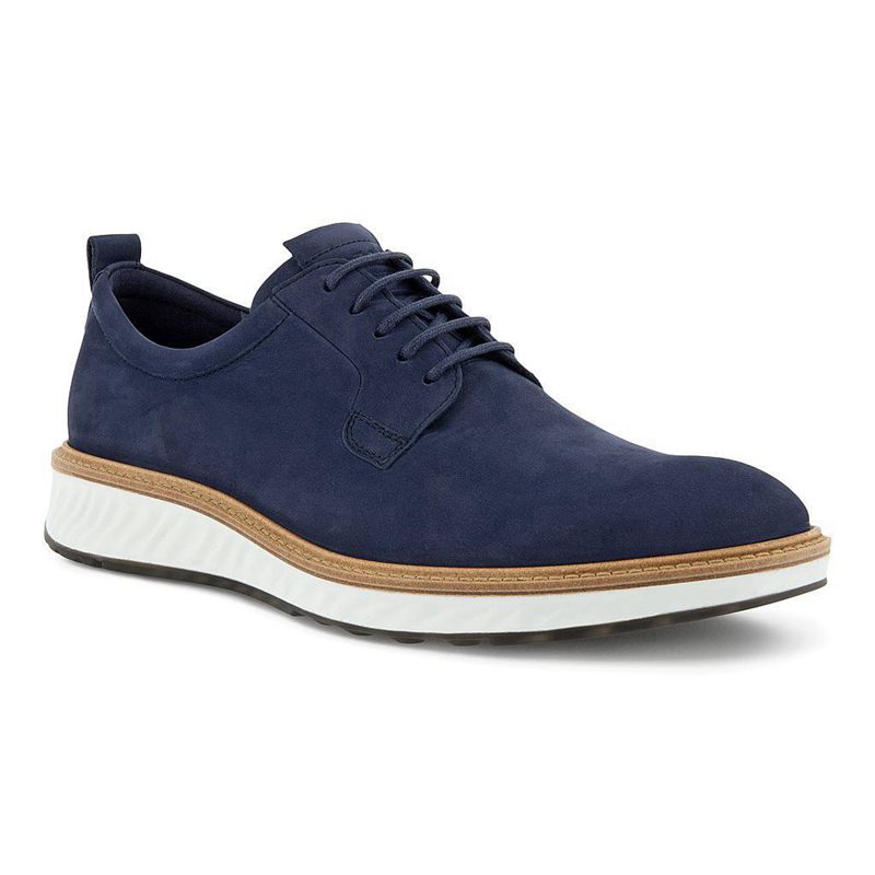 Men Business Ecco St.1 Hybrid - Derby Blue - India MNDRKI410